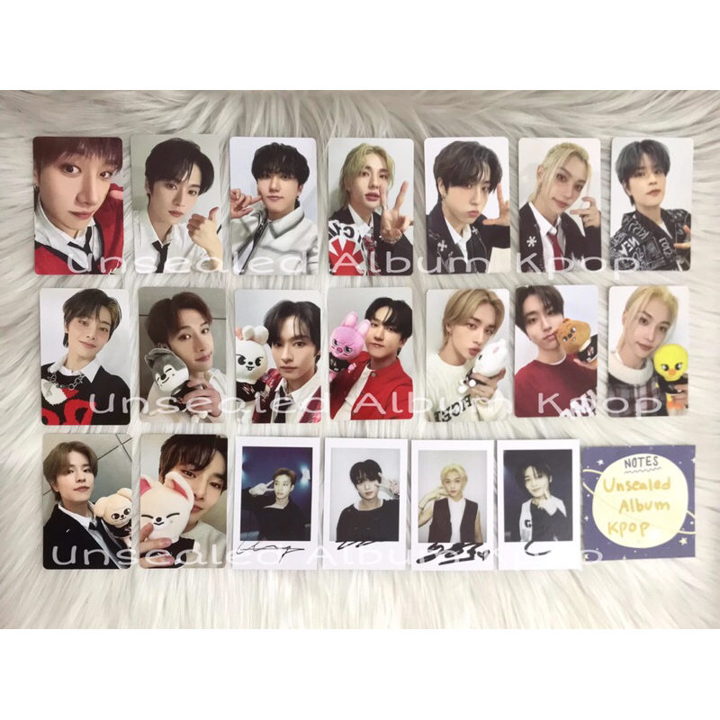 Stray Kids Rockstar - KMStation KMS Lucky Draw LD pob benefit skz Photocard PC Bangchan Lee Know Min