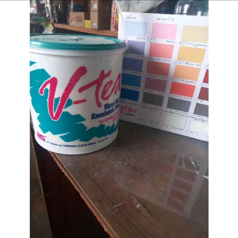 CAT TEMBOK V-TEX 5KG/4,5kg Vinyl Acrylic Emulsion Paint untuk dinding luar dan dalam