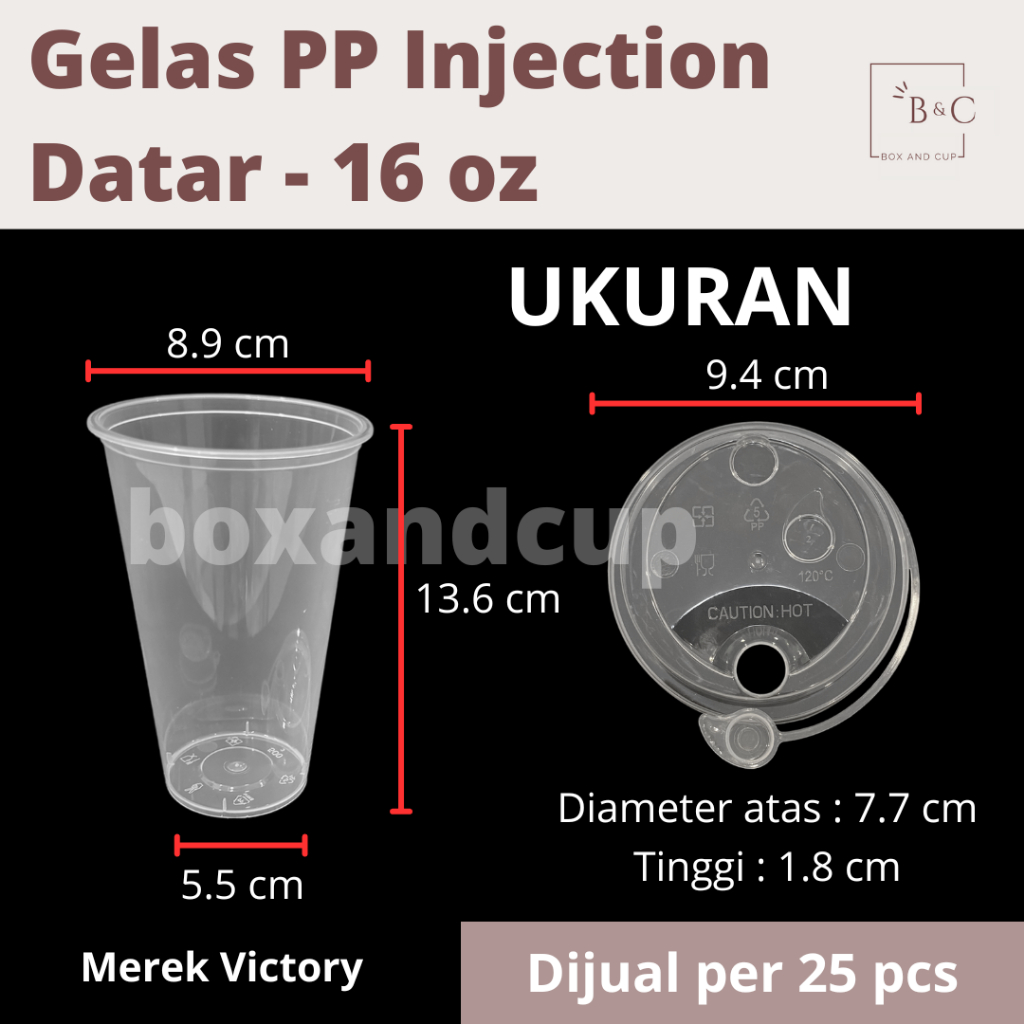 

2Xbtygneal Sakha Snack ) Gelas Cup Pp Injection Plastik / Gelas Thinwall Datar Bening 24 Oz / 700 Ml