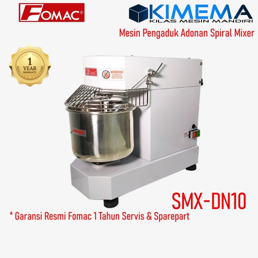 Fomac Mesin Pengaduk Adonan Spiral Mixer 10 Liter SMX-DN10