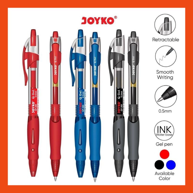 

Bism Pulpen Gel Cetek Q Gel Pen Clik 0.5 mm Joyko