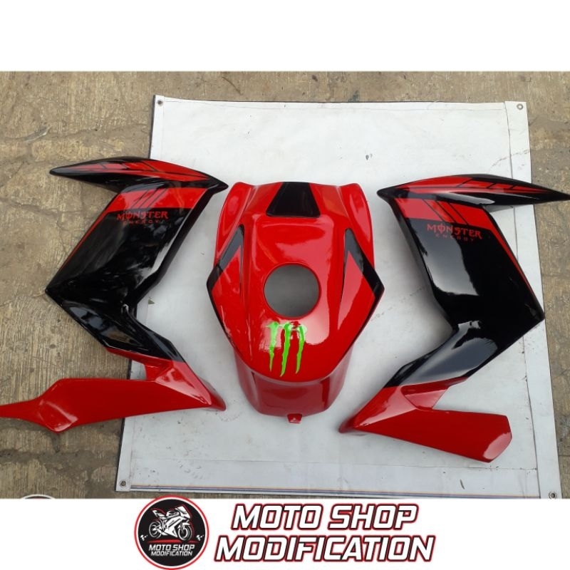 Cover Kondom Tangki Half Fairing Sayap PNP Yamaha Byson Karbu 2010-2014