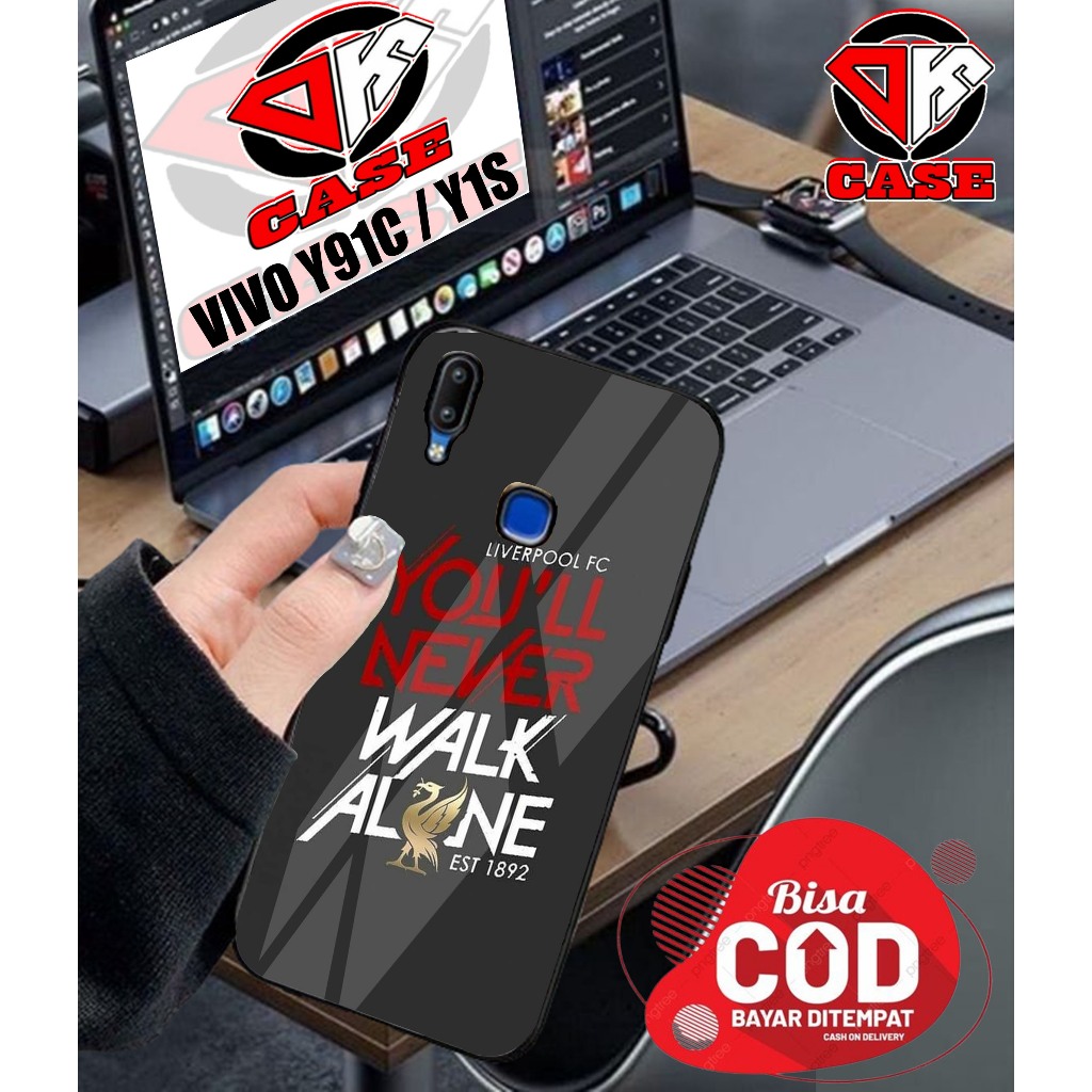 HARDCASE CLUB BOLA LIVERPOOL  VIVO Y91C / Y1S / Y30 / Y30i / Y50 / V23E / S10E (5g) / Y51 / Y51A / Y