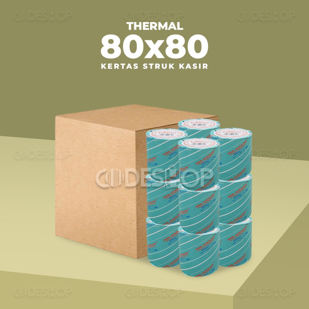 

1 Dus Kertas Thermal OTANI 80x80 Hitam 80 x 80 Printer Kasir Cetak Struk