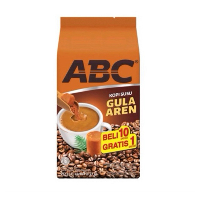 

[AYOBUY.ID] ABC KOPI SUSU GULA AREN 27g 1 RENCENG (ISI 10+1)