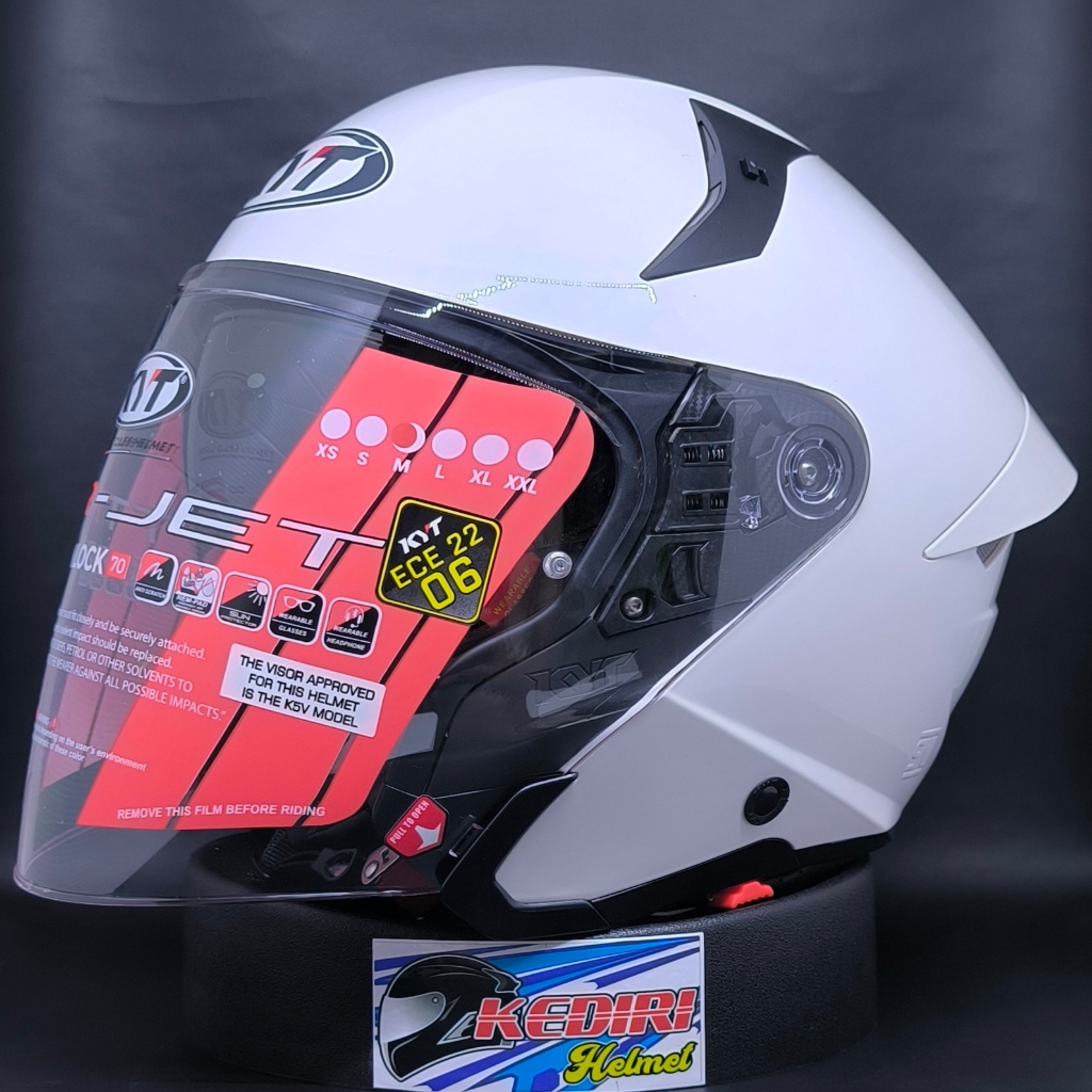 Helm KYT TTR JET Solid Polos