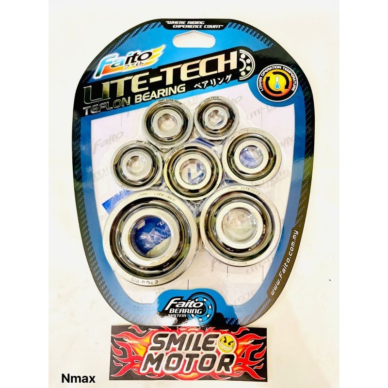 LAHAR BEARING ENGINE MESIN FAITO LITE-TECH NMAX AEROX LEXI
