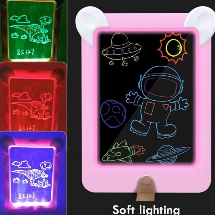 

Magic Board Drawing LED 3D 85127 Papan tulis anak papan Gambar Ajaib Mainan edukasi Anak murah KODE P4Y4