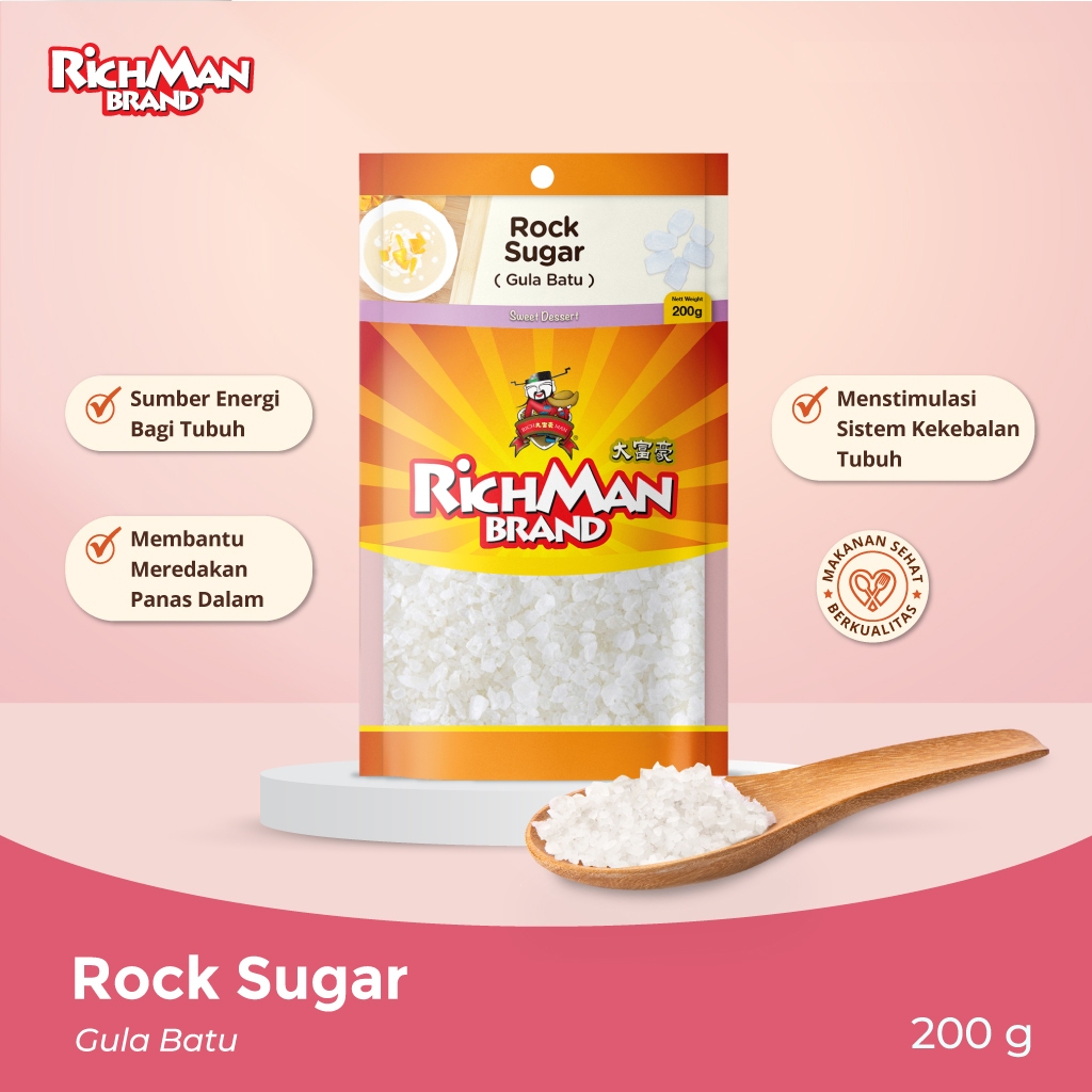 

RichMan Brand Rock Sugar (Gula Batu) 200 gr