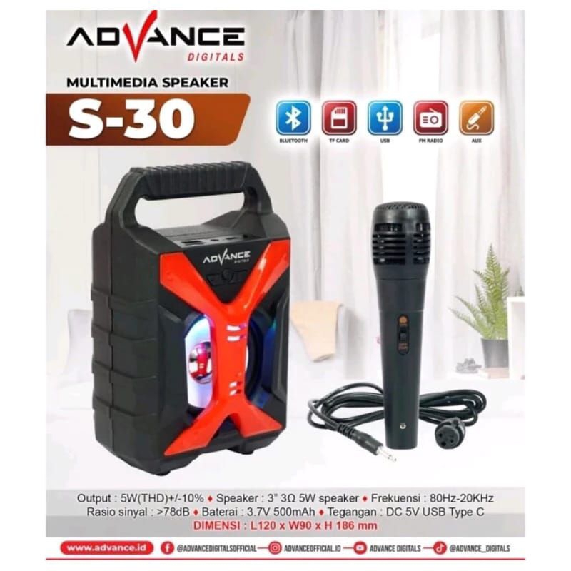 Speaker Bluetoot Music Box Advance S30