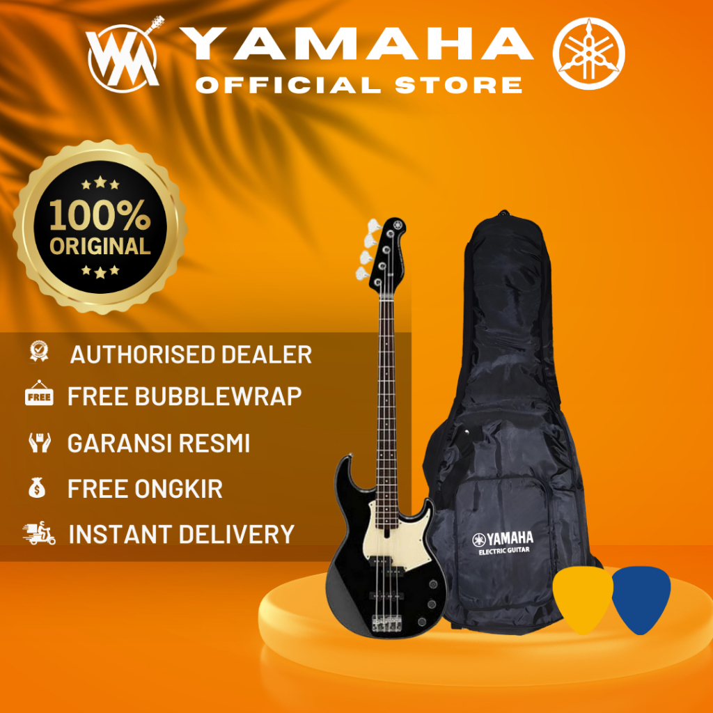 Yamaha BB434 Bass/ BB-434/ BB 434 - BLACK + SOFTCASE & 2PICK