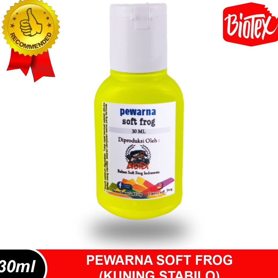 

Biotex Pewarna Lateks Soft Frog 3 Ml Kuning Stabilo KODE Q3T5