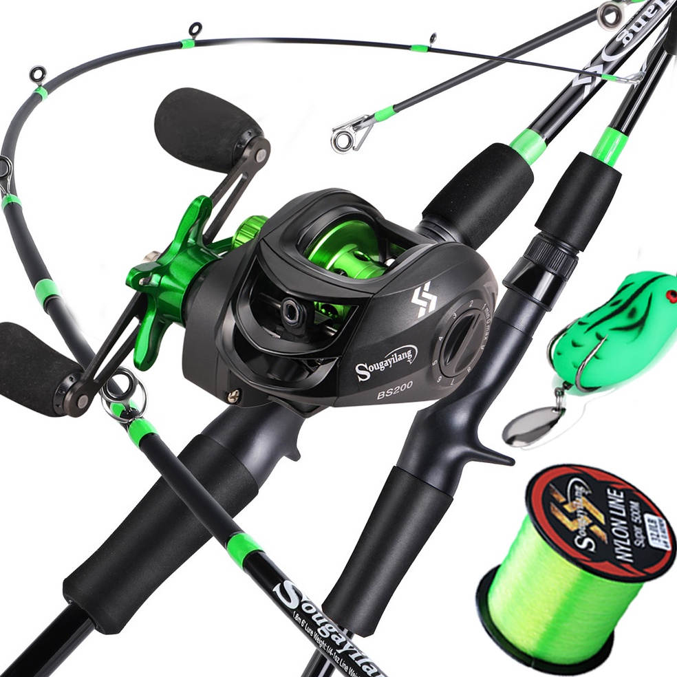 LANGSUNG ATC Sougayilang Joran Pancing Set 18m  21m Joran Pancing Fishing Rod Fishing Reel Fishing L