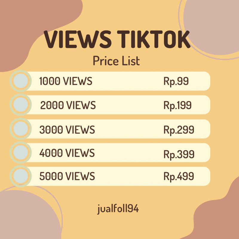VIEWS TIKTOK FYP PERMANEN VIEW TIKTOK MURAH BERGARANSI
