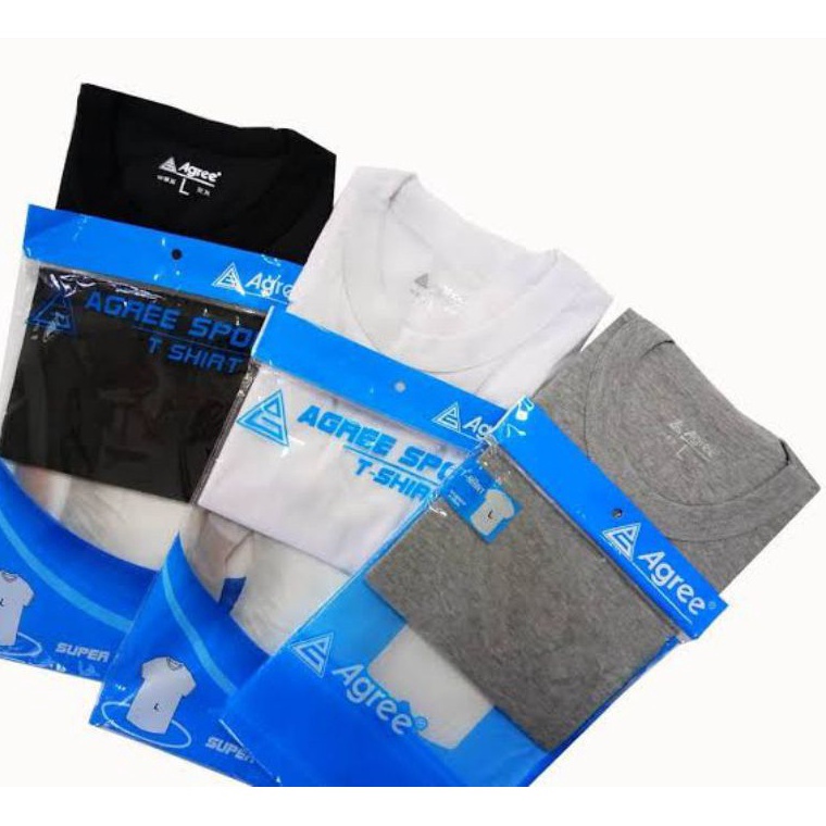 Booming Oblong agree SA6  oblong pria O neck agree  kaos dalam pria 1pcs