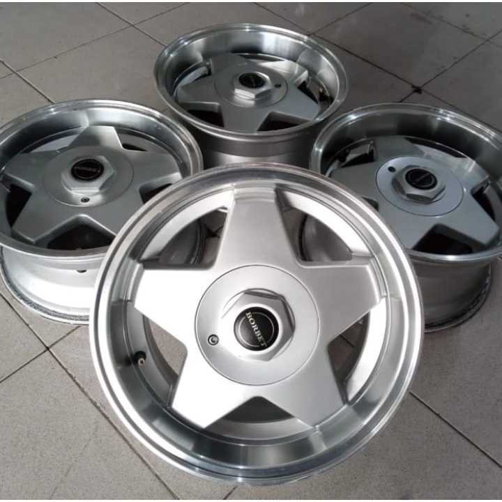 velg seken/bekas mobil racing borbet ring 15x7/8 lobang 6x100-114,3 cocok avanza,brio