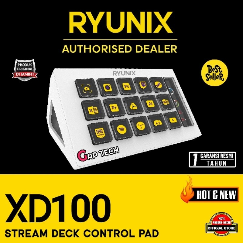Sades Ryunix XD100 / XD 100 / XD-100 Stream Deck Control Pad Original