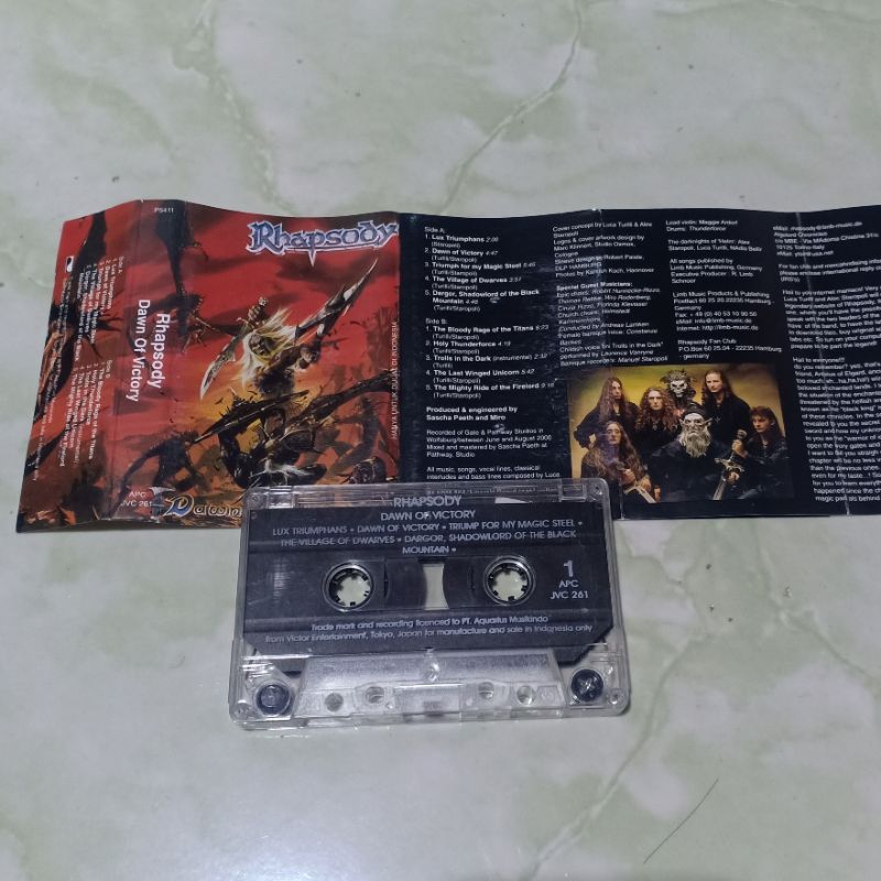 kaset pita Rhapsody - dawn of victory