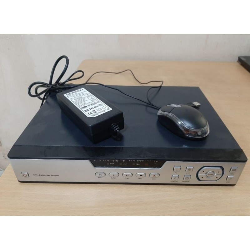 DVR utk CCTV 4 kamera H264 Digital Video Record, adaptor, mouse