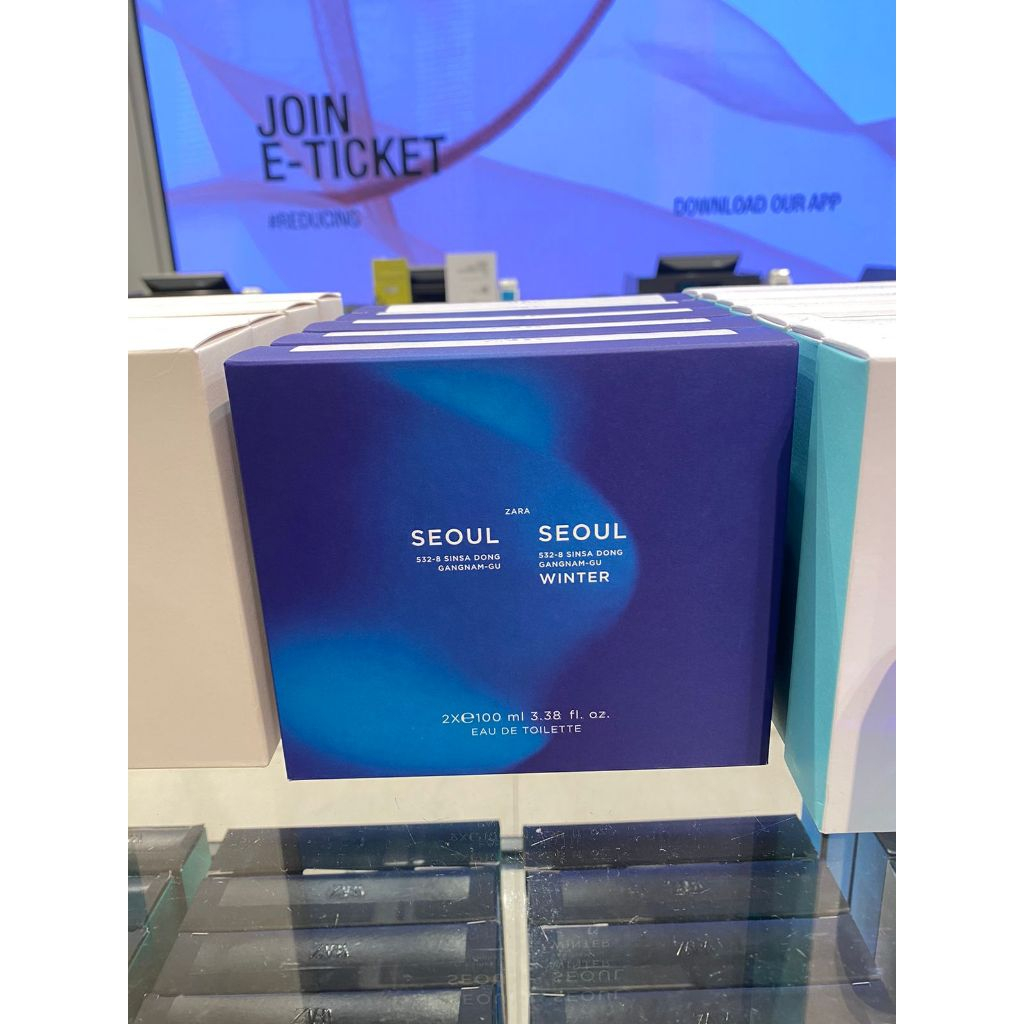 PARFUM ZARA MAN SEOUL + SEOUL WINTER EDT 100ml 2x