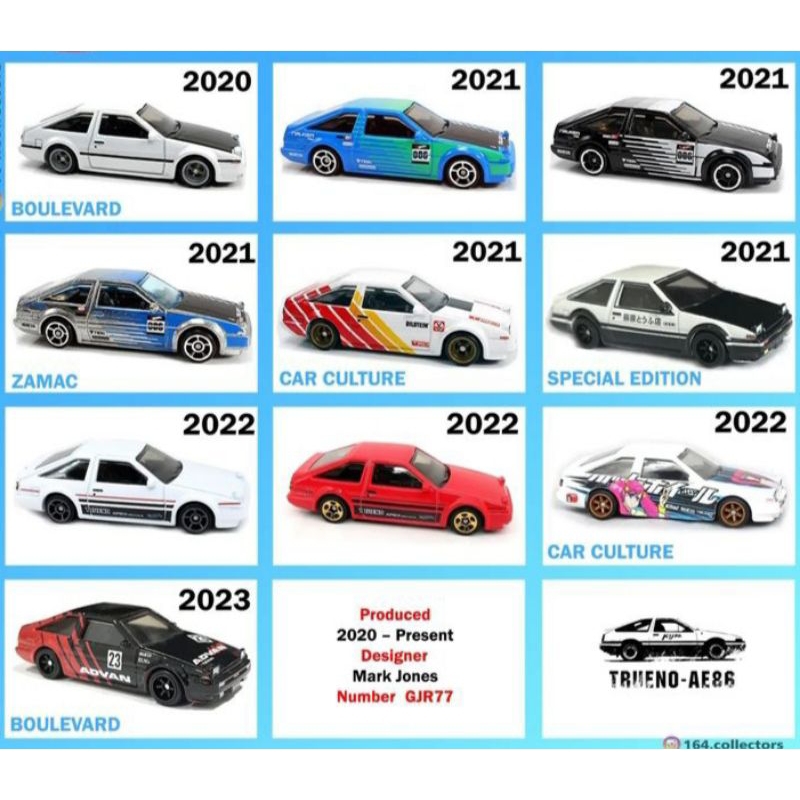 Hot Wheels TOYOTA AE86 SPRINTER TRUENO