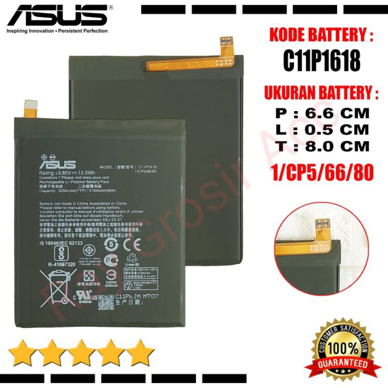 baterai baterry batre asus c11p1618 zenfone 5Q ZC600KL