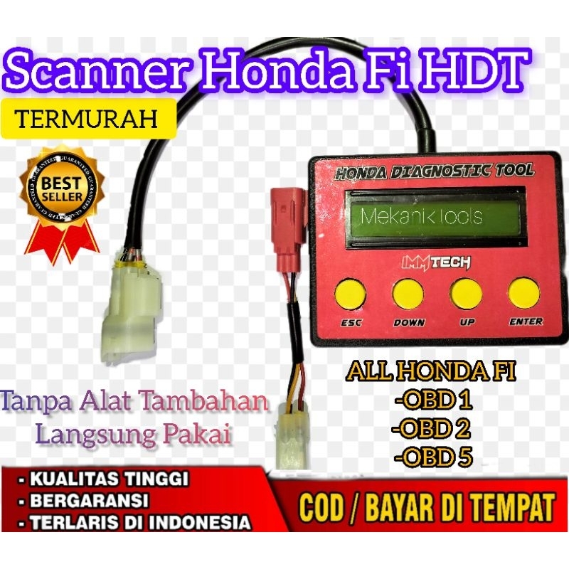 Scanner Honda HDT OBD 1 OBD 2 semua motor Honda injeksi