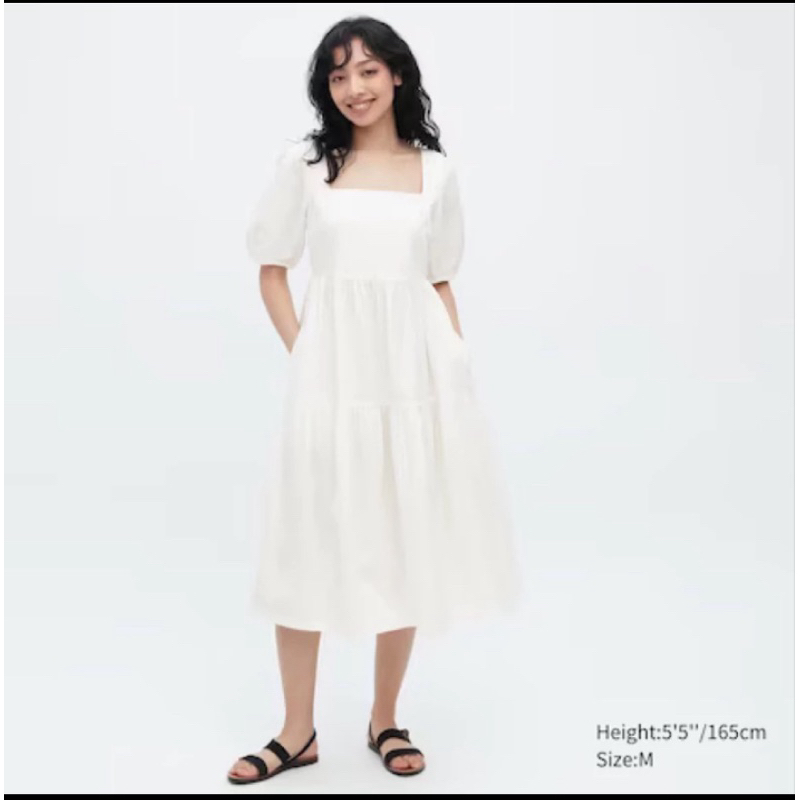 dress linen uniqlo