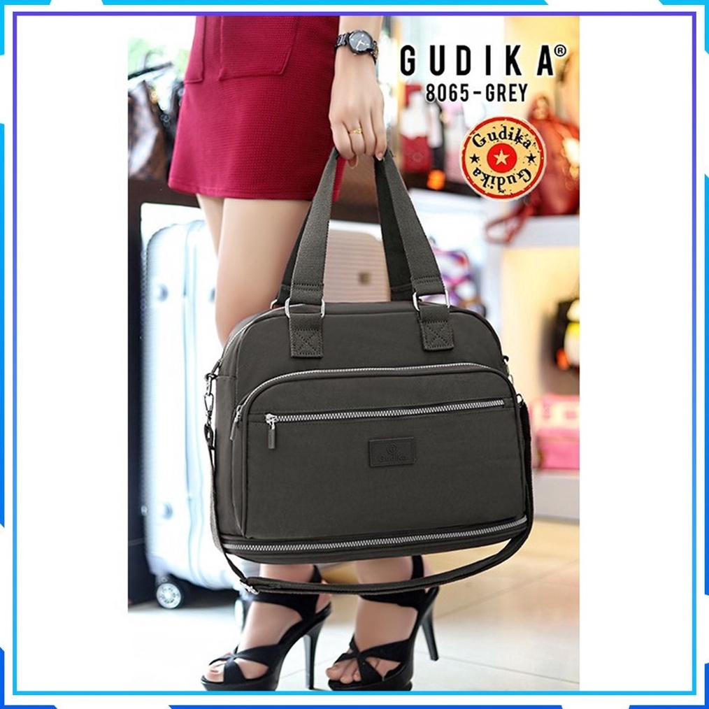 GUDIKA 865  Travel Bag Wanita Kekinian Import Original Terbaru Bahan Nilon Waterproof Anti Air Sling