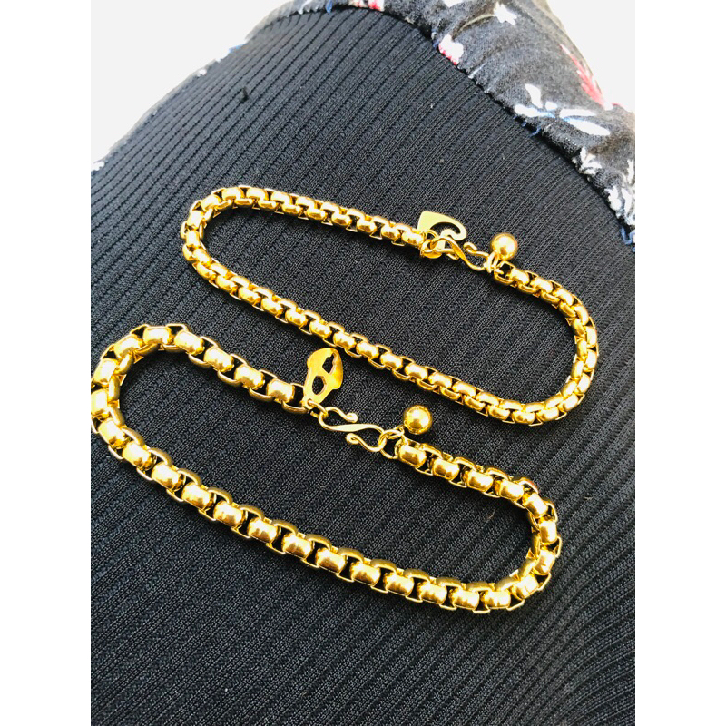 gelang rollo motip emas 99 titanium