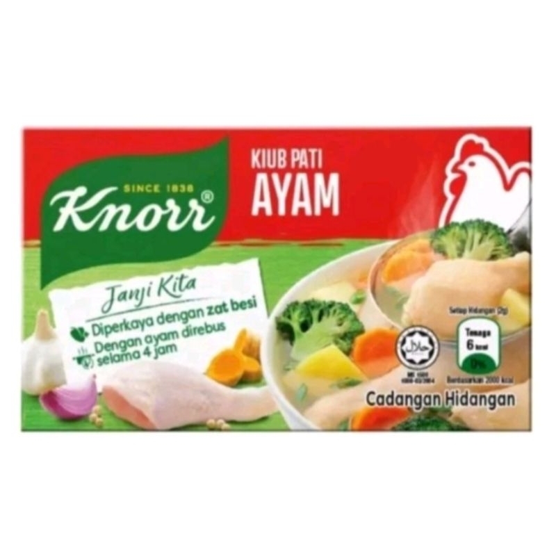 

KNORR Ayam 60g (6 Cubes)