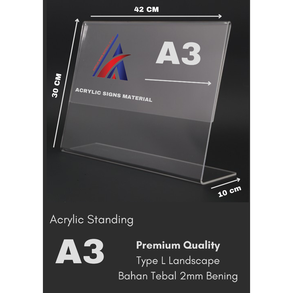 

AKRILIK A3 L PORTRAIT / AKRILIK A3 L / PORTRAIT 2MM