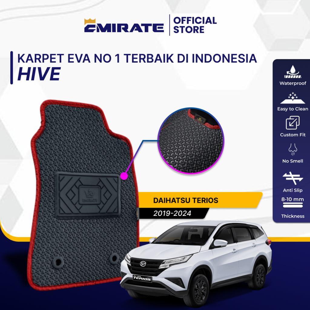 Karpet Mobil Daihatsu Terios (2019-Now) | Force - Tipe Elite