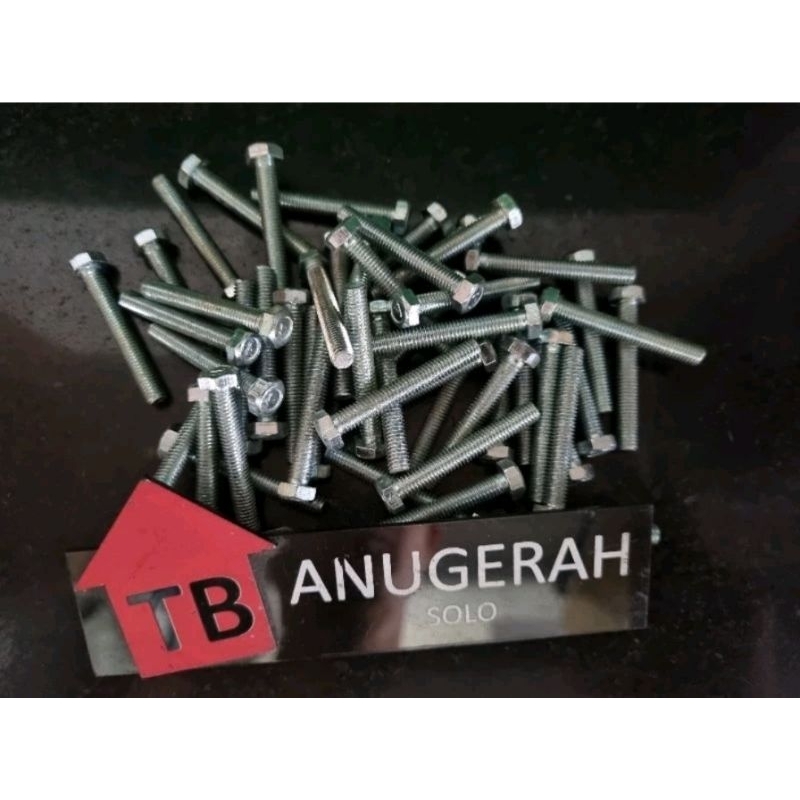 [56pcs] BAUT HEXAGON M5X25 (2.5cm)- TANPA MUR [56pcs]