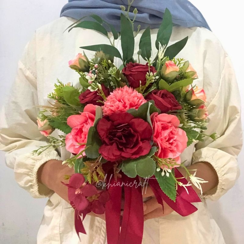 Hand Bouquet Artificial | Bouquet wedding | Buket bunga artificial