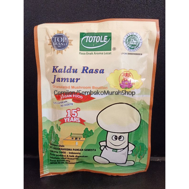 

Totole kaldu rasa jamur 40g/80g