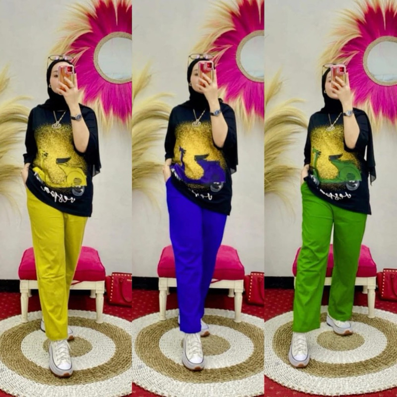 setelan Combad vespa by nabil collection