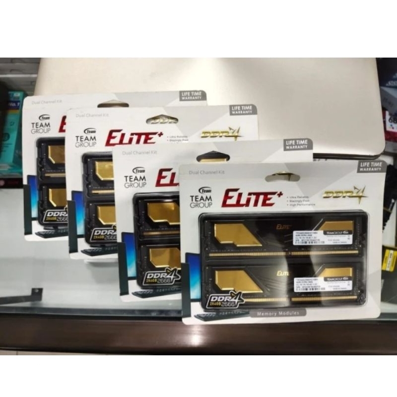 RAM DDR4 TEAM ELITE PLUS 8GB ( 4GBX2 ) PC 19200 = 2400MHZ DUAL CHANNEL