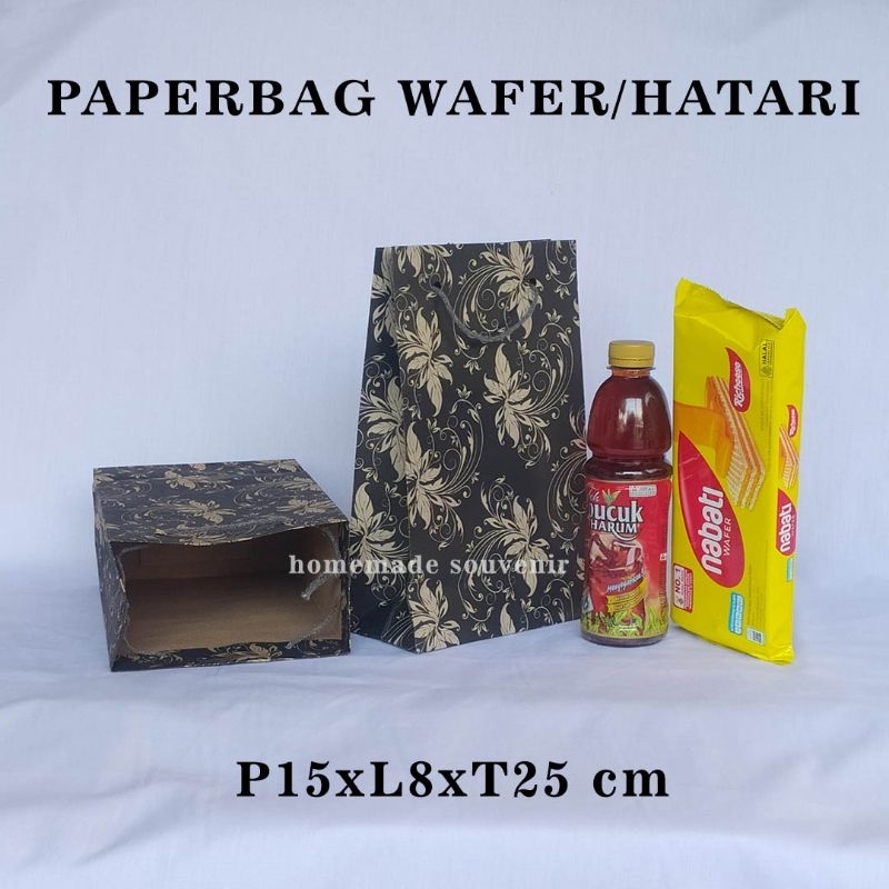 

Tas Souvenir Kertas Ukuran Wafer Motif 15x8x25 cm - 1 Pcs, Cocok untuk Hadiah & Tas Kado