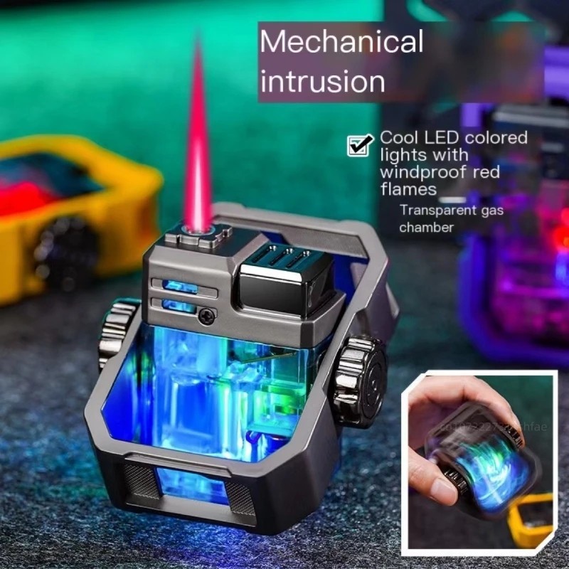 korek api SPINNER GAS Senter spinning gyro jet lighter transparant flabox korek spiner GAS