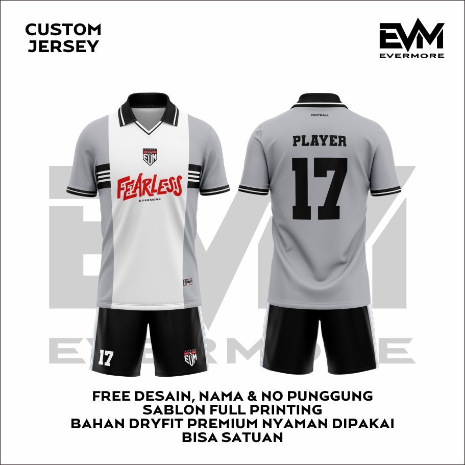 Jersey Futsal ARCTIC FEARLESS Bebas Request Nama Dryfit Premium Evermore Apparel