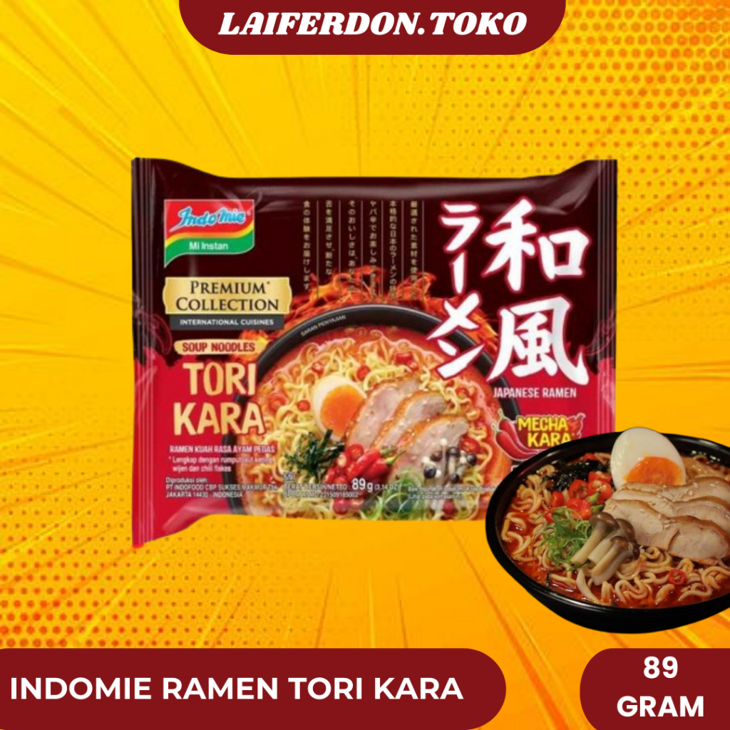 

Indomie Premium Collection Mie Instan Tori Kara Ayam Pedas 89 g