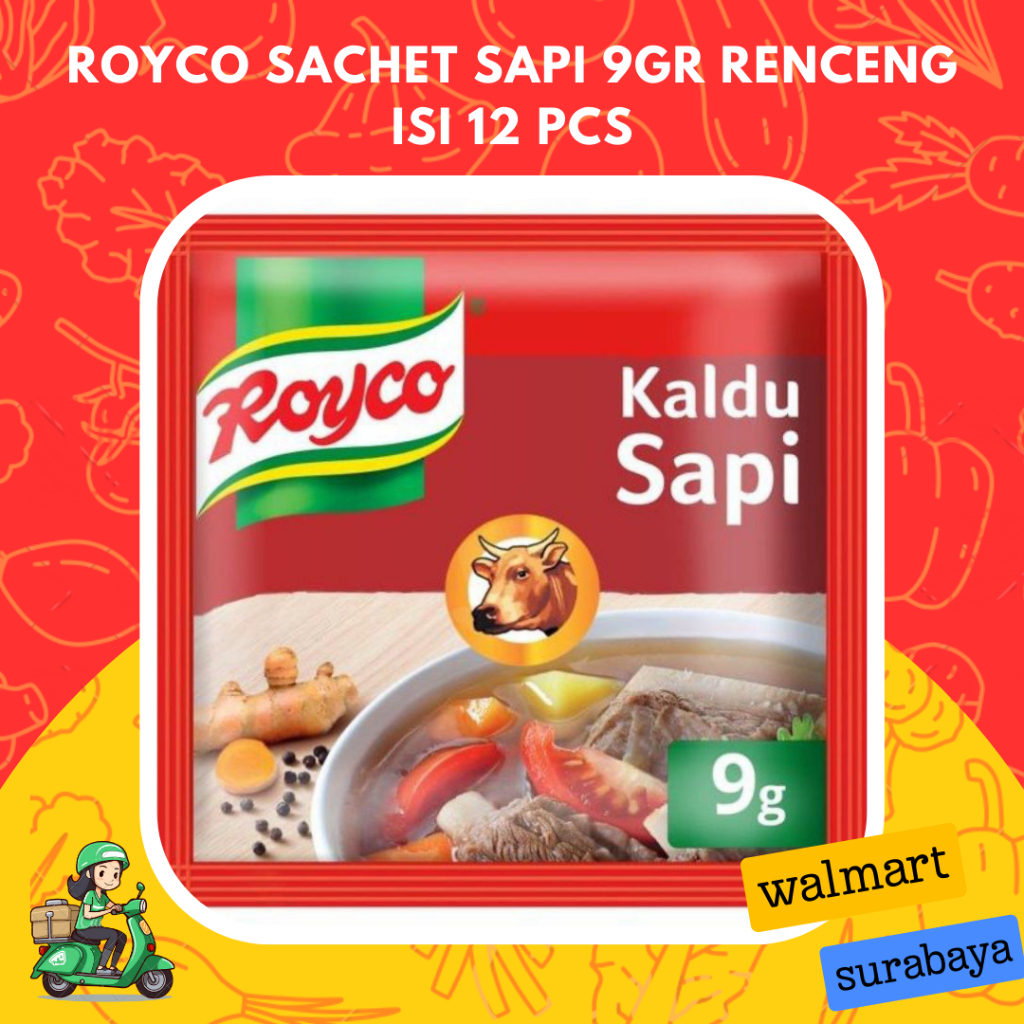 

Royco Sachet Sapi 9gr Renceng isi 12 pcs