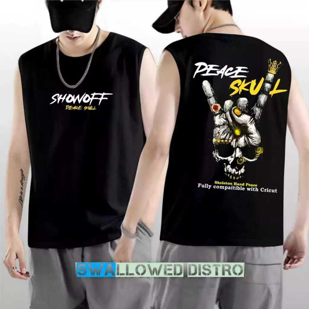 Baju Kaos Singlet Dalam Pria Dewasa Gym Santai Trendy / Kaos Tanktop Lekbong Ketekan Jumbo