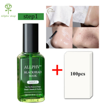 Allphv penghilang komedo hidung / pengangkat komedo ampuh / pembersih komedo hidung dan wajah STEP-1