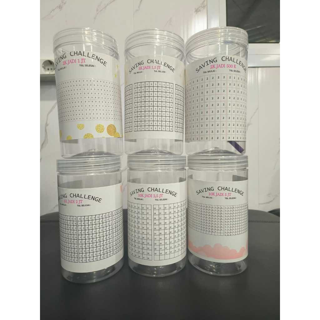 Tabungan saving jar 10k jadi 5 juta challenge budgeting celengan viral target pengatur keuangan