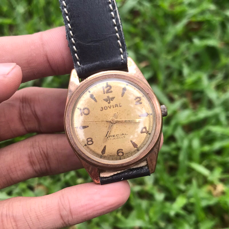 jam tangan vintage Jovial Swiss Manual Winding jadul kuno antik