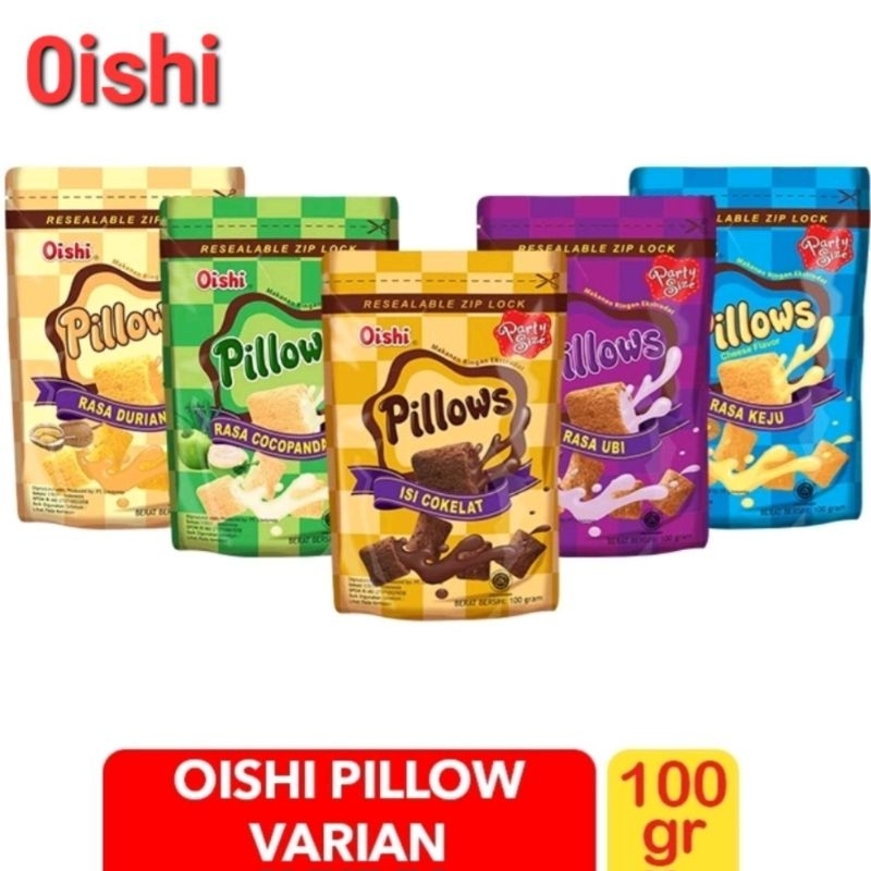 

Oishi Pillows 100gr Oishi Sponge Pillows Coklat