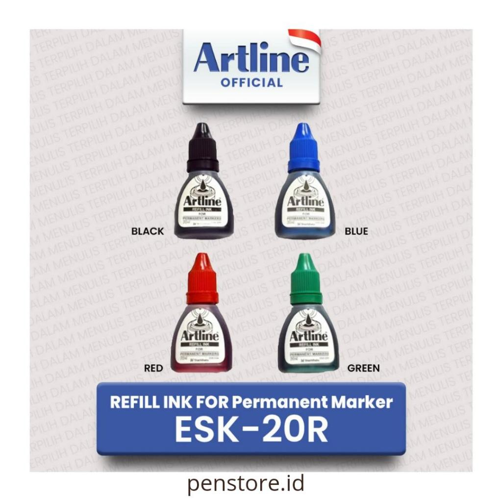 

(pcs) Tinta Permanen Artline ESK-20R / Refill Sepidol marker waterproof
