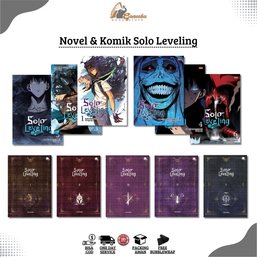 Light Novel Solo Leveling dan Komik Solo Leveling 6 by Chugong